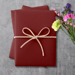 Blood Red Solid Colour | Classic | Elegant  Wrapping Paper Sheet<br><div class="desc">Blood Red Solid Colour | Classic | Elegant | Trendy | Stylish</div>