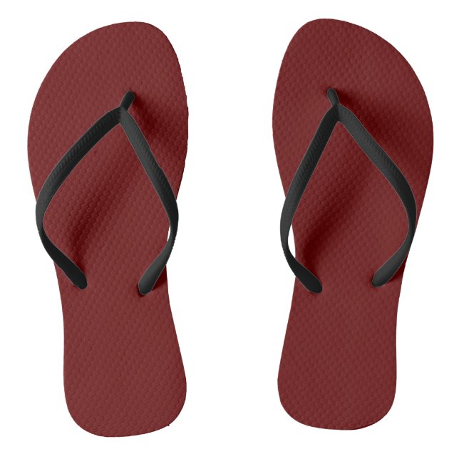 Blood red (solid colour)   jandals (Footbed)