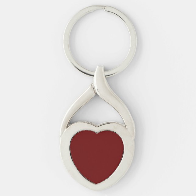 Blood red (solid colour)   key ring (Front)