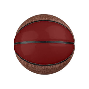 Blood red (solid colour) mini basketball