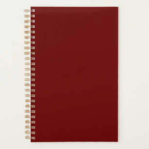 Blood red (solid colour) planner
