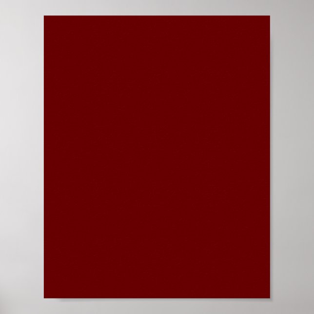 Blood red (solid colour)   poster (Front)