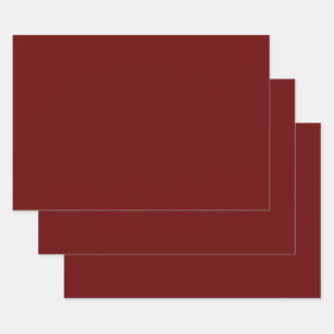 Blood red (solid colour) wrapping paper sheet