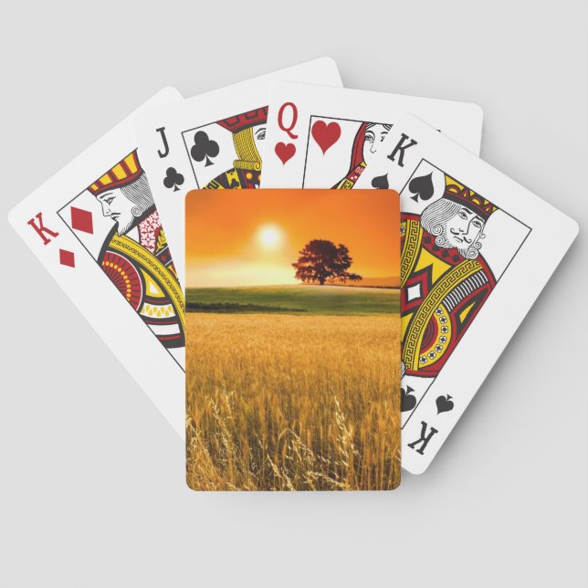Blood-Red Sunset Playing Cards (Back)