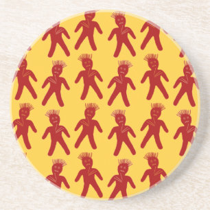 Blood Red Voodoo Doll Coaster