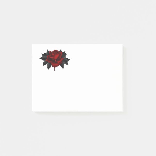 Blood Rose Post-it Notes (Front)