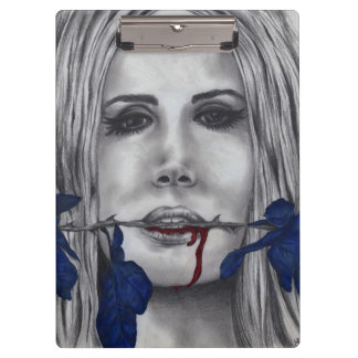 Blood Roses Vampire Original Art Clipboard