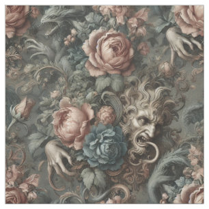 Blood Shadows Ritual – Gothic Statement Tile Fabric