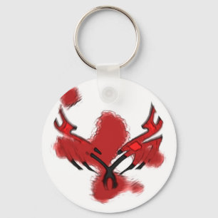 Blood Skull Key Ring
