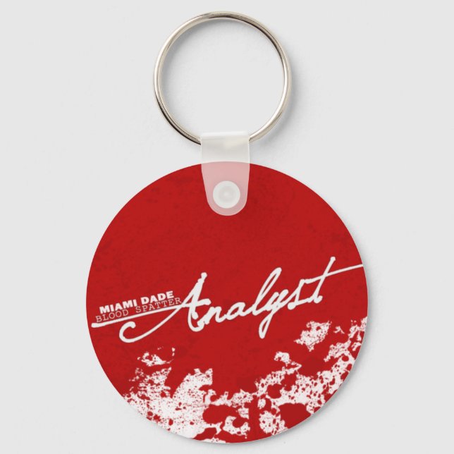 Blood Spatter Analyst Key Ring (Front)
