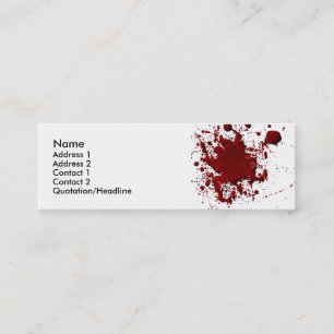 Blood Spatter Card