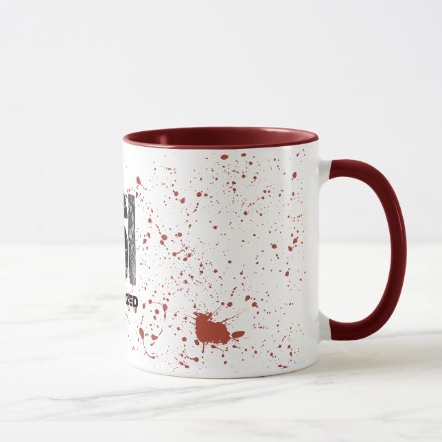 Blood Spatter CSI Unauthorised Mug (Right)