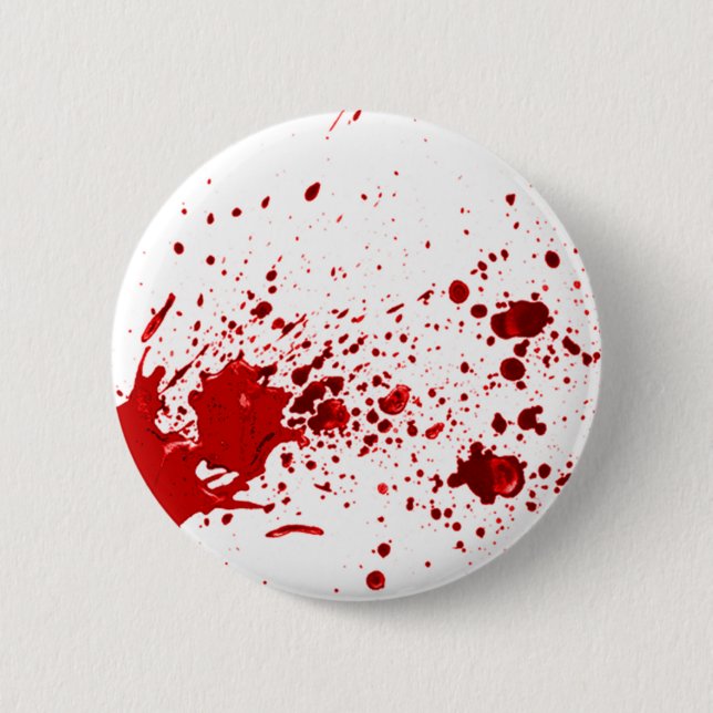 blood splatter 1 6 cm round badge (Front)