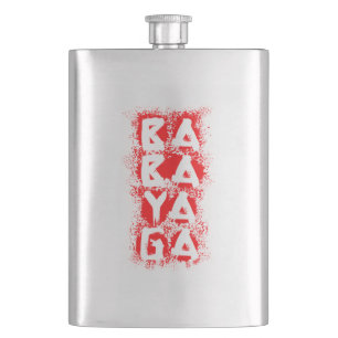 Blood Splatter Baba Yaga Hip Flask