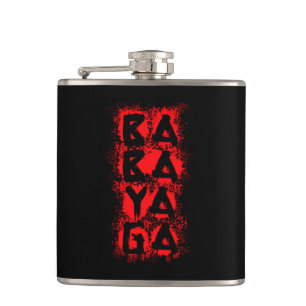 Blood Splatter Baba Yaga Hip Flask