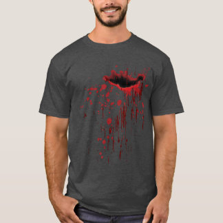 Blood Splatter Blood Stained Halloween Zombie vint T-Shirt