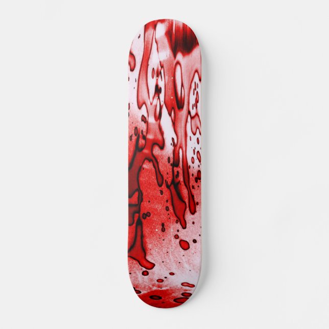 Blood Splatter Bloody Mess Skateboard (Front)