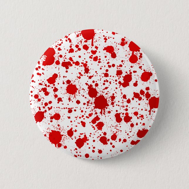 Blood Splatter ... Dexter Would Kill For This 6 Cm Round Badge (Front)
