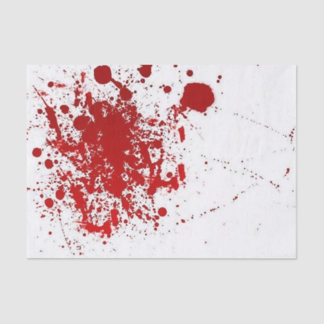 Blood Splatter Halloween Tissue Paper (Front)