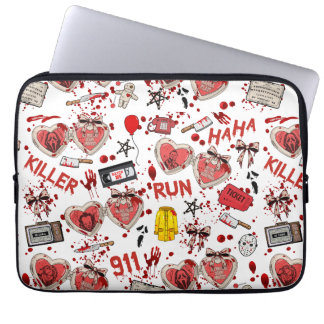 Blood Splatter Killer Horror Movies Laptop Sleeve