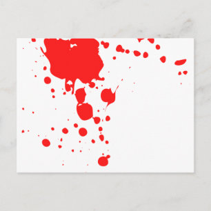 Blood Splatter Postcard