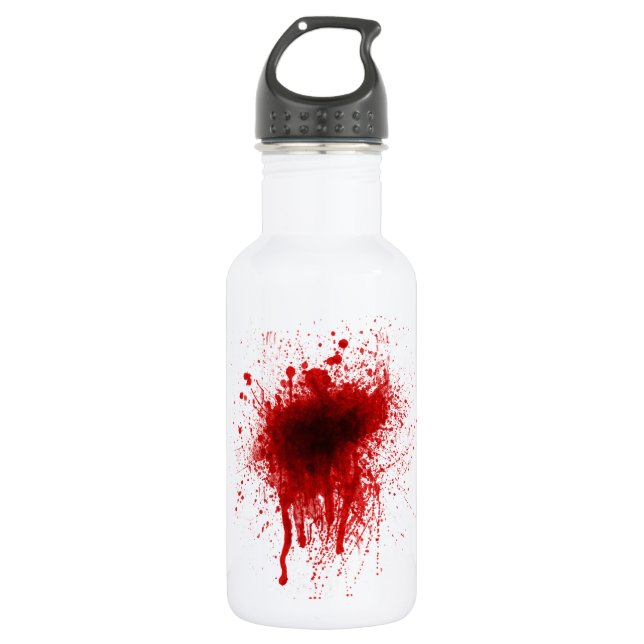 Blood Splatter Realistic 532 Ml Water Bottle (Front)