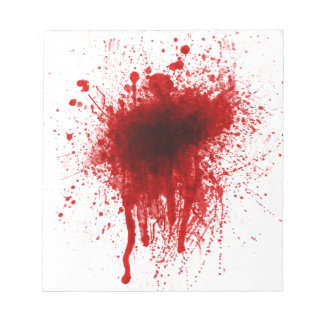 Blood Splatter Realistic Notepad