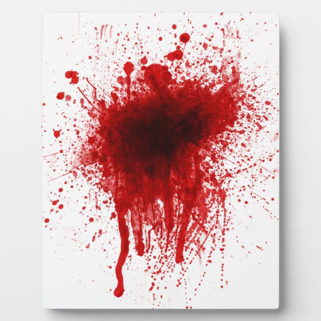Blood Splatter Realistic Plaque (Front)