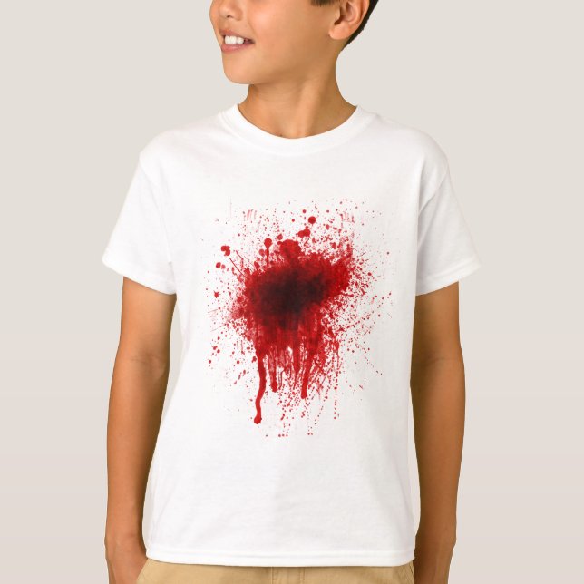 Blood Splatter Realistic T-Shirt (Front)