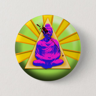 Blood Splattered Buddah button