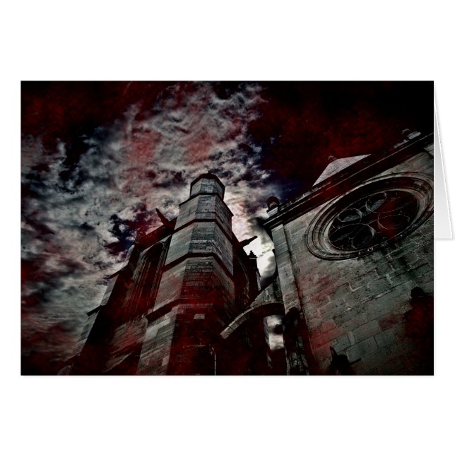 Blood splattered cathedral (Front Horizontal)