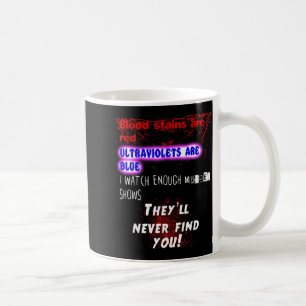 Blood Stains Are Red Ultraviolets Blue Theyll Neve Coffee Mug