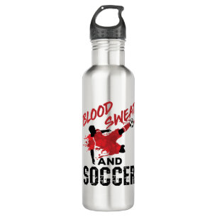 Blood Sweat and Soccer Cool Player Men 710 Ml Water Bottle