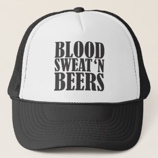 blood sweat n beers trucker hat