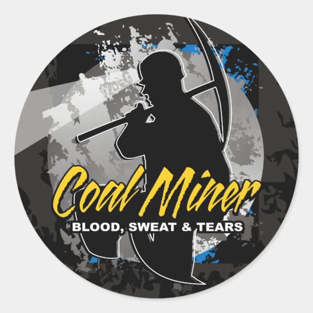 BLOOD, SWEAT & TEARS CLASSIC ROUND STICKER (Front)