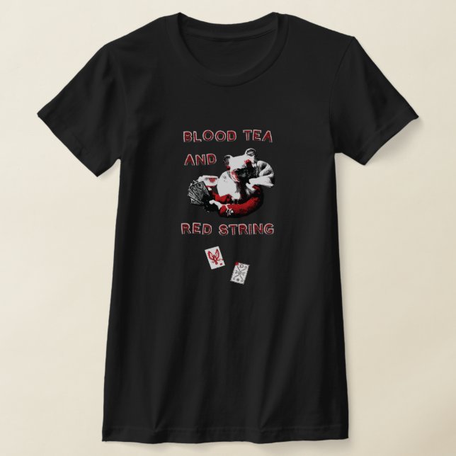 Blood Tea and Red String - Smaller Design T-Shirt (Laydown)