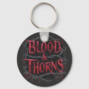 Blood & Thorns Gothic Design – Dark and Edgy Key Ring