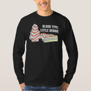 Blood Type Little Debbie Christmas Cake Inspired X T-Shirt
