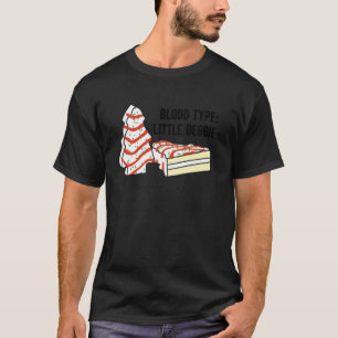 Blood Type Little Debbie Inspired Christmas Tree S T-Shirt