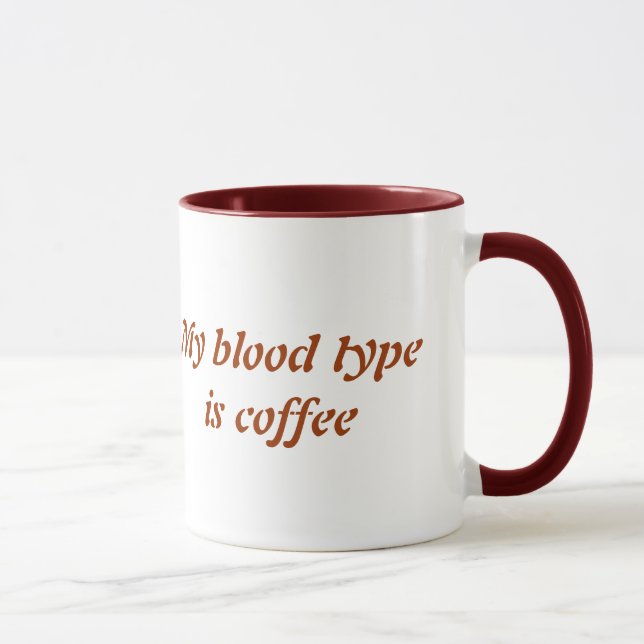 Blood type mug (Right)