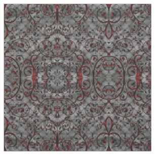 Blood Vine Damask Goth Pattern Fabric