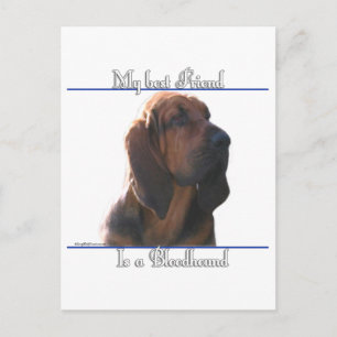 Bloodhound Best Friend; Bloodhound gifts; Postcard