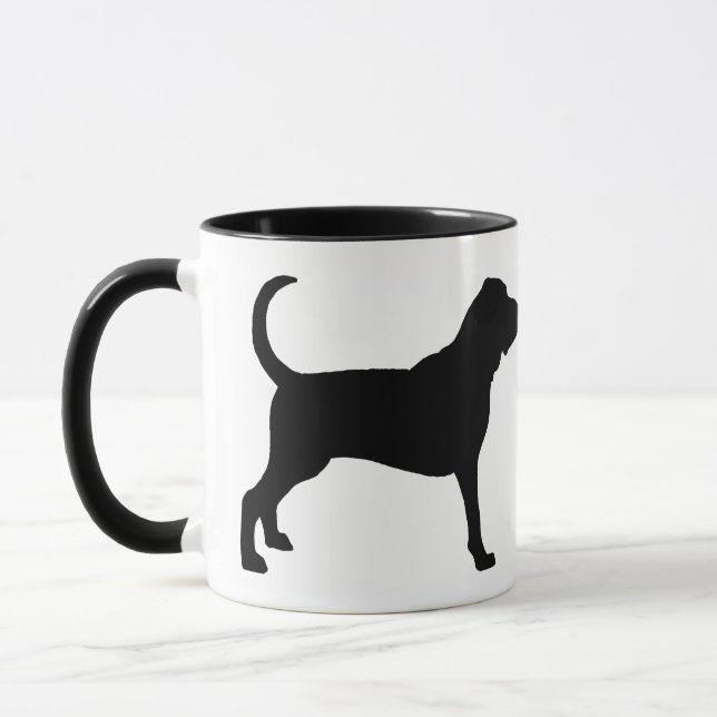 Bloodhound (black) mug (Left)