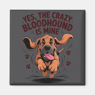 Bloodhound Breed Cute Pet Dog Lover Cartoon Funny  Magnet