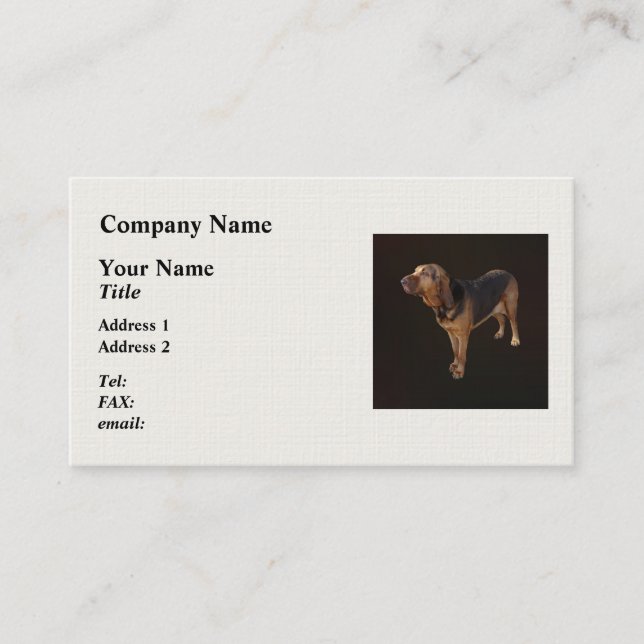 Bloodhound Business Card (Front)