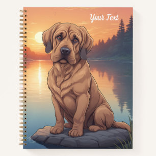 Bloodhound by Lake Notebook