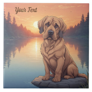 Bloodhound by Lake Tile