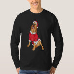 Bloodhound Christmas Dog Santa Xmas T-Shirt<br><div class="desc">Bloodhound Christmas Dog Santa Xmas</div>