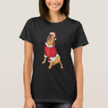 Bloodhound Christmas Dog Santa Xmas T-Shirt<br><div class="desc">Bloodhound Christmas Dog Santa Xmas</div>