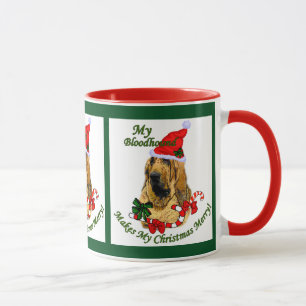 Bloodhound Christmas Gifts Mug